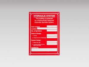 Hydraulic Card Signs