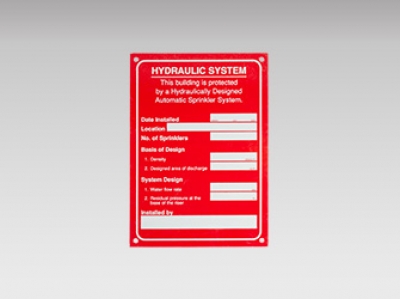 Hydraulic Card Signs