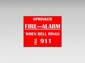 Sign – Metal, “Fire Alarm Bell”