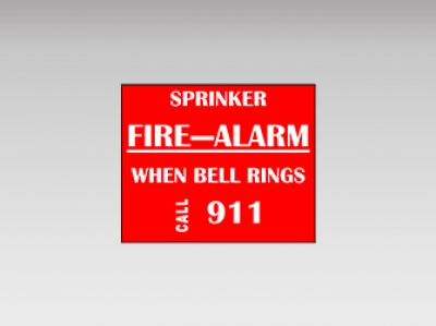 Sign – Metal, “Fire Alarm Bell”